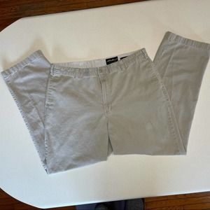 Eddie Bauer Flat Front Khaki Chinos-38